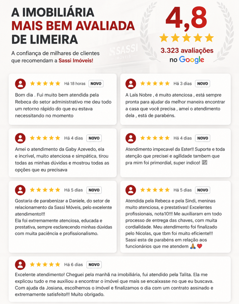 Imobiliária Mais Bem Avaliada de Limeira