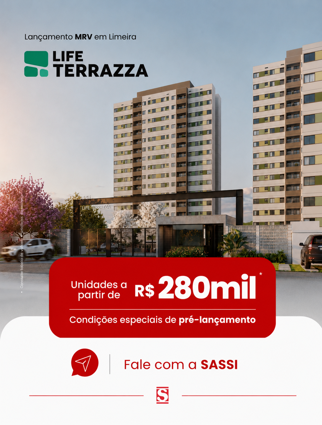 Life Terrazza em Limeira | Novo Lançamento da MRV no Parque Egistro Ragazzo